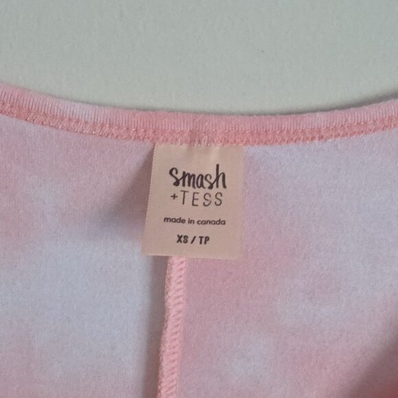 SMASH + TESS | The Sunday Shorty Bubblegum Tie Dye Romper Sz XS - Picture 5 of 7